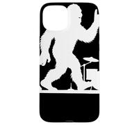Silhouette Yeti Rock Band Avec Guitares Et Batterie Musique Coque pour iPhone 15 Plus
