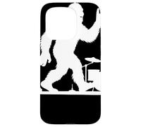 Silhouette Yeti Rock Band Avec Guitares Et Batterie Musique Coque pour iPhone 15 Pro