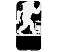 Silhouette Yeti Rock Band Avec Guitares Et Batterie Musique Coque pour iPhone XS Max