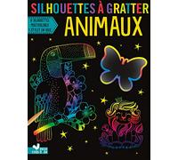 Silhouettes à gratter Animaux - pochette avec accessoires