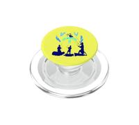 Silhouettes Bleu Turquoise Life Begins at 20 Knots PopSockets PopGrip pour MagSafe