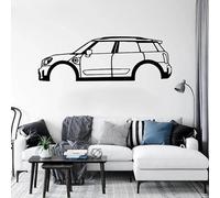 Silhouettes classiques murales, amoureux de voitures, cadeaux de voiture pour lui, fresques murales cadeaux pour la fête des pères accessoires de voiture pour homme S 57x19cm