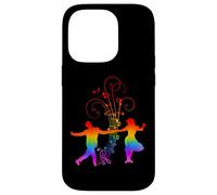 Silhouettes de Danseurs Swing Arc-en-Ciel des années 1940 Coque pour iPhone 14 Pro