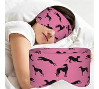 Silhouettes de lévriers Greyt Eda, Masque de sommeil pour la maison, les voyages et le travail posté, couvrant entièrement les yeux et bloquant la lumière