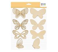 Silhouettes en Bois - Artemio - Mon Essentiel - 8 Papillons - Décorations DIY - FSC Non Vernies