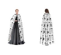 (Silhouettes of Martial Arts) Cape à capuche unisexe pour cosplay, Halloween, Noël, déguisement pour adultes