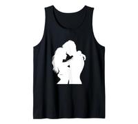 Silhouettes romantiques étreinte Amour Saint-Valentin Couple Débardeur