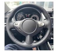 SILHUP Caches Volant pour Infiniti FX FX35 FX37 FX50 QX70 pour Nissan pour Juke DIY Housse Volant Enveloppe Couverture Volant Voiture Tresse Couvre Volant(Black Thread)