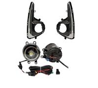 SILHUP Feux De Jour Pour Toyota, Pour Yaris, Pour Vitz 2018 2019 2020 Kit De Faisceau Commutateurs Avec Fils, Couvercle Phare Antibrouillard(Red Ring Fog Set)