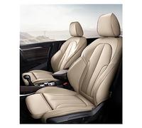 SILHUP Housse Siège Voiture pour BMW X5 X6 Z4 E53 E70 E71 E72 E85 E86 E89 F15 Ensemble de Housses de siège de Voiture en Cuir Ensemble Complet Housses Siège Auto(Beige)