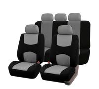 SILHUP Housses Siège Housse de siège de Voiture Universelle en Tissu Polyester Housse de siège de Voiture Quatre Saisons(9PCS-GY)