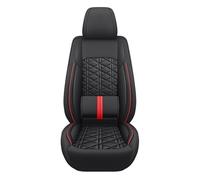 SILHUP Housses Siège Housse de siège en Cuir PU Accessoires pour Nissan pour Qashqai pour Juke pour Armada pour Altima pour Cube pour Dualis pour Tiida(Black 1 Seat)