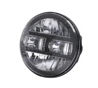 SILHUP Phares Additionnels Moto Pour Touring Pour Softail Pour Heritage | Pour La Route Pour King Universel 5.75/7 Pouces 90W Moto Projecteur De Phare LED(5.75 inch Black)