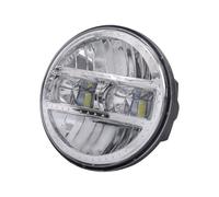 SILHUP Phares Additionnels Moto Pour Touring Pour Softail Pour Heritage | Pour La Route Pour King Universel 5.75/7 Pouces 90W Moto Projecteur De Phare LED(5.75 inch Silver)