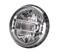 SILHUP Phares Additionnels Moto Pour Touring Pour Softail Pour Heritage | Pour La Route Pour King Universel 5.75/7 Pouces 90W Moto Projecteur De Phare LED(7 inch Silver)