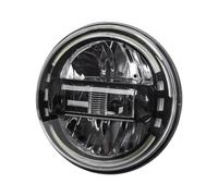 SILHUP Phares Additionnels Moto Pour Touring Pour Softail Pour Heritage | Pour La Route Pour King Universel 5.75/7 Pouces 90W Moto Projecteur De Phare LED(7 inch Black)