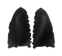 SILHUP Poignée Voitur Intérieure Pour Pilot 2009-2013 2 Pièces Poignée Porte Avant/Arrière Intérieure Voiture Panneau D'accoudoir Garniture Couverture Cuir Microfibre(Front Black)