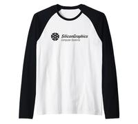 Silicon Graphics Computer Systems T-Shirt rétro Supercalculateur Manche Raglan