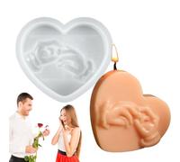 Silicon Love Heart Moule - Datashi Concurrence Moule -Amour Bougies Flexible Coeur Moule -Cadeau Saint Rustique Qui peut être Facilement enlevé, Artisanat Faire -par -Te Mult