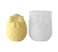 Silicon Mould - Easter Egg Candle Mold | Silicone Resin Casting Mold For DIY 3D Crafts, Aromatherapy Candles, Plaster Ornaments | Bow-Shaped Egg Mould For Home, Party