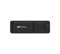 Silicon Power 2TB PX10 Disque SSD Externe Portable Stockage USB-C 3.2 Gen 2x2 (Black)