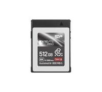Silicon Power 512 Go CreatePro CR40B CFexpress 4.0 Type B Carte mémoire haute vitesse PCIe Gen4x2 pour caméras vidéo et cinéma professionnelles 8K RAW (SU512GBCFEB41V10CP)