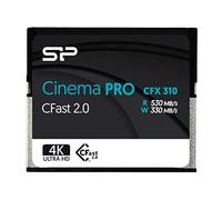 Silicon Power 512GB CFast 2.0 CinemaPro CFX310 Memory Card, 3500X and up to 530MB/s Read, MLC, for Blackmagic URSA Mini, Canon XC10/1D X Mark II and More - SP512GICFX311NV0BM