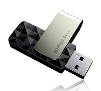 Silicon Power B30 Blaze Clé USB 3.0 pivotante avec Interface USB 3.1 Gen1 (USB3.0) pour des Vitesses de Transfert de données Rapides pour Les fichiers volumineux, y Compris Les vidéos HD, Noir
