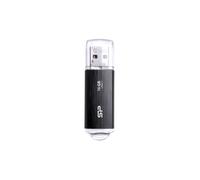 Silicon Power Blaze B02 - Clé USB 16Go USB-A 3.2 Gen 1 Noire - SP016GBUF3B02V1K - Boîtier Plastique Noir, 60.6x18x8.1mm, 8g, AES 256-bit