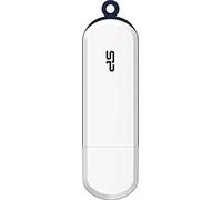 SILICON POWER Blaze B32 - Clé USB - 128 Go - USB 3.2 Gen 1 - blanc, navy blue trim