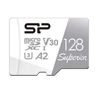 Silicon Power Carte Micro SDXC UHS-I (U3) 128 Go V30 4K A2 Haute Vitesse avec Adaptateur