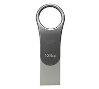 Silicon Power Clé USB 128 Go USB3.0 BEAMER-C80 Silver Type-C Ready - Clé USB - 128 Go, sp128gbuc3 C80 V1s