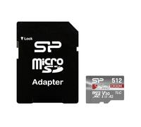 Silicon Power CreatePro CR30M Carte mémoire microSDXC avec adaptateur UHS-I U3 A2 V30 4K compatible avec drone, Nintendo Switch, caméra embarquée et caméra de surveillance