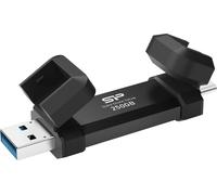 SILICON POWER DS72 Double SSD externe portable USB-C/USB 3.2 Gen 2, 250 Go