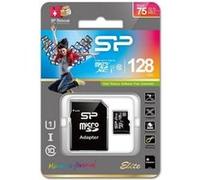 Silicon Power Elite mémoire Flash 128 Go MicroSDXC Classe 10 UHS-I - Mémoires Flash (128 Go, MicroSDXC, Classe 10, UHS-I, 85 Mo/s, Noir)