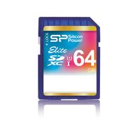 SILICON POWER Elite - Carte mémoire flash - 64 Go - Class 10 - SDXC UHS-I