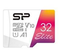 Silicon Power Carte mémoire microSDHC Elite 32 Go A1 V10 UHS-I U1 Classe 10 adaptateur SD inclus