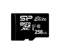 SILICON POWER Elite - Carte mémoire flash (adaptateur microSDXC vers SD inclus(e)) - 256 Go - UHS Class 1 / Class10 - microSDXC UHS-I