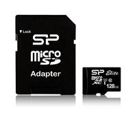 Silicon Power Elite mémoire Flash 128 Go MicroSDXC Classe 10 UHS-I - Mémoires Flash (128 Go, MicroSDXC, Classe 10, UHS-I, 85 Mo/s, Noir)