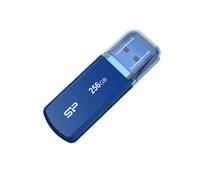 Silicon Power Helios 202 - Clé USB 128 Go USB Type-A 3.2 Gen 1 (3.1 Gen 1) Boîtier Aluminium Bleu - 55.5 x 19 x 7.1 mm - 10g