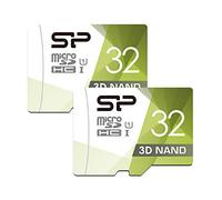 Silicon Power Lot de 2 Cartes microSD Haute Vitesse avec Adaptateur 32 Go