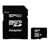SILICON POWER memory card Micro SDHC 8Go Class 10 + Adapter