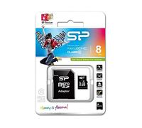 Silicon Power Carte mémoire microSDHC SP008GBSTH010V10SP 8 Go Classe 10 - Adaptateur SD inclus