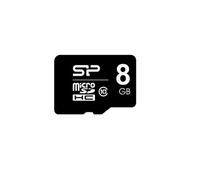Silicon Power MicroSDHC 8 Go Classe 10 Noir - SP008GBSTH010V10SP - Tension 2.7-3.6V, Température 0-70°C, microSD Adaptateur Inclus