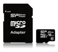 Silicon Power microSDHC Elite UHS-1 16 Go - Carte mémoire Class 10 UHS-1 G
