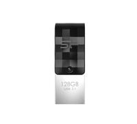 Silicon Power Mobile C31 lecteur USB flash 128 Go USB Type-A / USB Type-C 3.2 Gen 1 (3.1 Gen 1) Noir, Gris, Argent