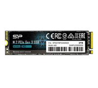 Disque SSD Interne - Silicon Power - P34A60 2To - NVMe PCIe Gen3x4 M.2 Lecture Écriture 2200 1600 Mo/s