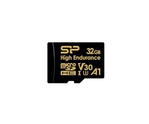 Silicon Power, SP032GBSTHDV3V1HSP Carte microSD 32 Go Classe 10 UHS-1 U3 V30 A1 Compatible 4K Enregistrement répété Caméra de tableau de bord Caméra de surveillance