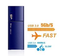 Silicon Power SP064GBUF3B05V1D Bleu, Bleu