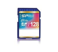 SILICON POWER Elite - Carte mémoire flash (adaptateur microSDXC vers SD inclus(e)) - 128 Go - Class 10 - SDXC UHS-I G